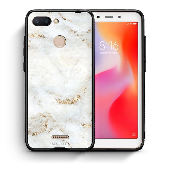 Smartfits Smartfits White Gold Marble - Xiaomi Redmi 6 θήκη