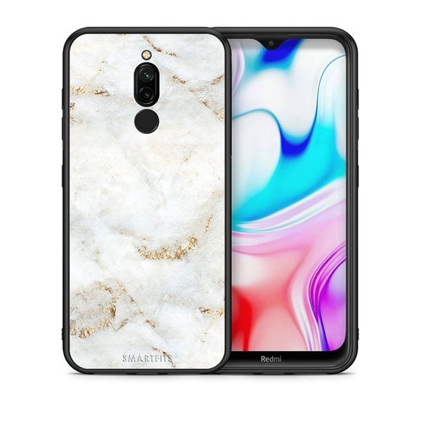 Smartfits Smartfits White Gold Marble - Xiaomi Redmi 8 θήκη