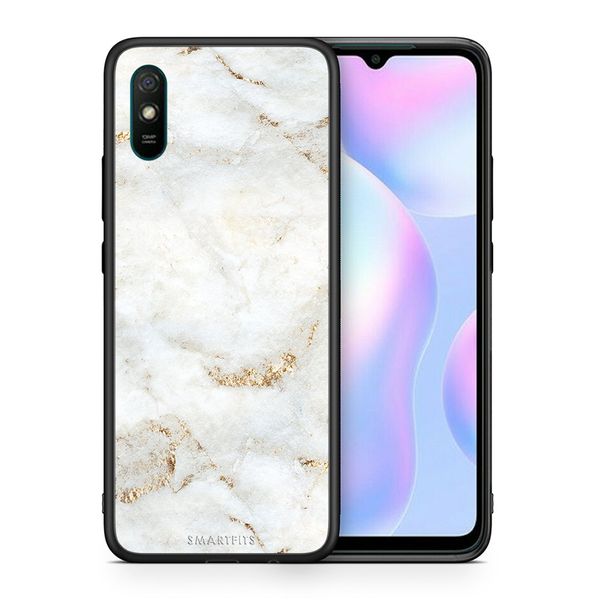 Smartfits Smartfits White Gold Marble - Xiaomi Redmi 9A/9AT θήκη