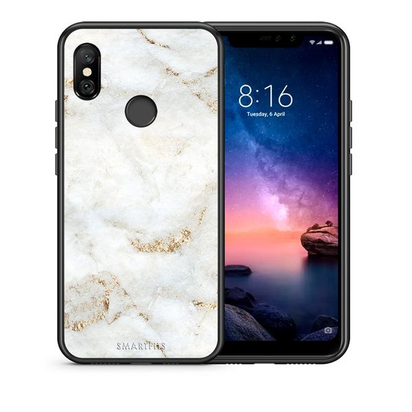 Smartfits Smartfits White Gold Marble - Xiaomi Redmi Note 6 Pro θήκη