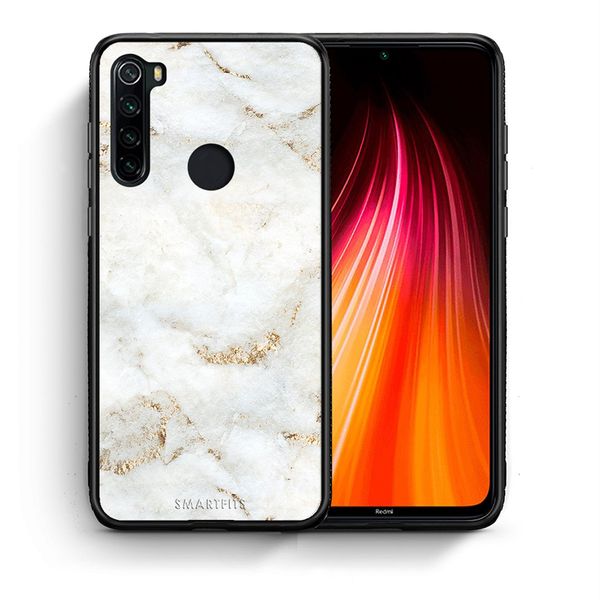 Smartfits Smartfits White Gold Marble - Xiaomi Redmi Note 8 θήκη