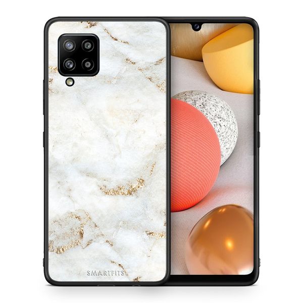 Smartfits Smartfits White Gold Marble - Samsung A42 θήκη