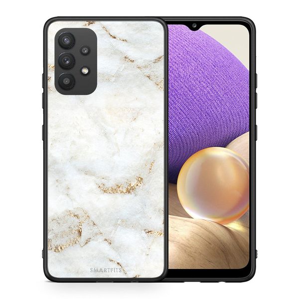 Smartfits White Gold Marble - Samsung A32 4G θήκη