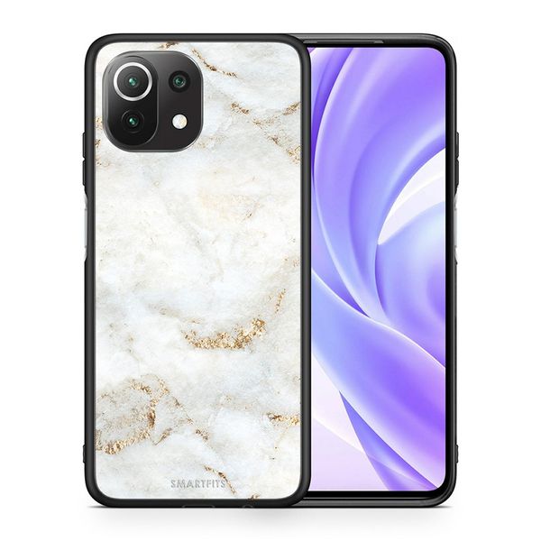 Smartfits Smartfits White Gold Marble - Xiaomi 11 Lite 5G NE/Mi 11 Lite θήκη