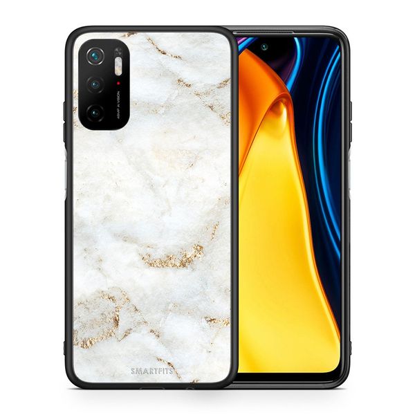 Smartfits Smartfits White Gold Marble - Xiaomi Redmi Note 10 5G/Poco M3 Pro θήκη