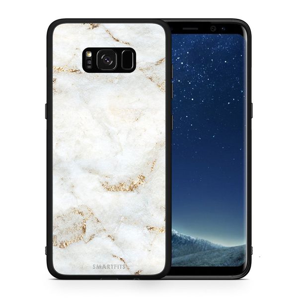 Smartfits Smartfits White Gold Marble - Samsung S8 θήκη