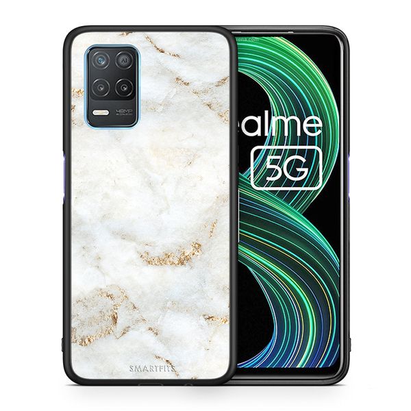 Smartfits Smartfits White Gold Marble - Realme 8 5G θήκη