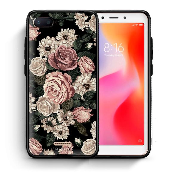 Smartfits Smartfits Flower Wild Roses - Xiaomi Redmi 6A θήκη
