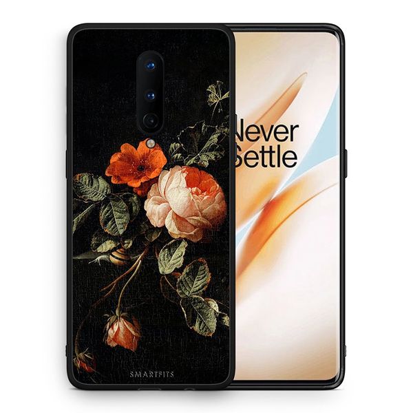 Smartfits Smartfits Vintage Roses - OnePlus 8 θήκη