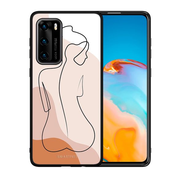 Smartfits Smartfits LineArt Woman - Huawei P40 θήκη Θήκη Κινητού