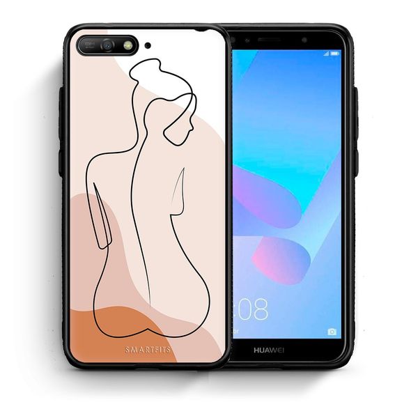 Smartfits Smartfits LineArt Woman - Huawei Y6 2018 θήκη