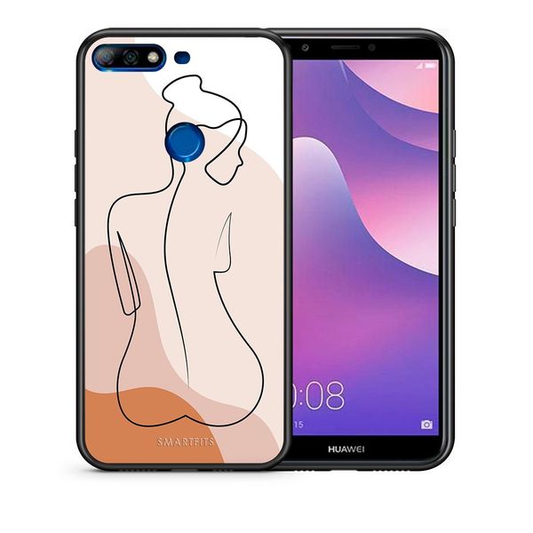 Smartfits Smartfits LineArt Woman - Huawei Y7 2018/Honor 7C θήκη