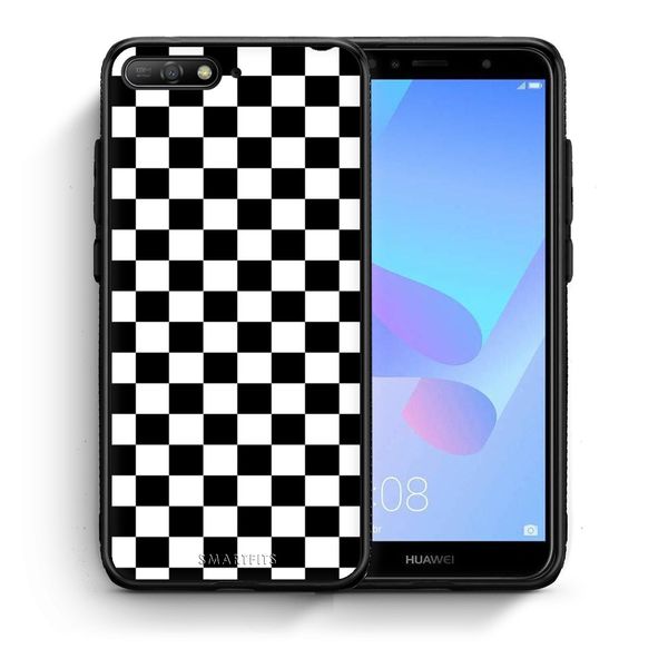 Smartfits Smartfits Geometric Squares - Huawei Y6 2018 θήκη