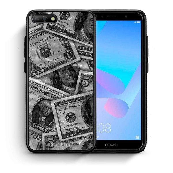 Smartfits Smartfits Money Dollars - Huawei Y6 2018 θήκη