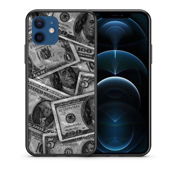Smartfits Smartfits Money Dollars - iPhone 12/12 Pro θήκη