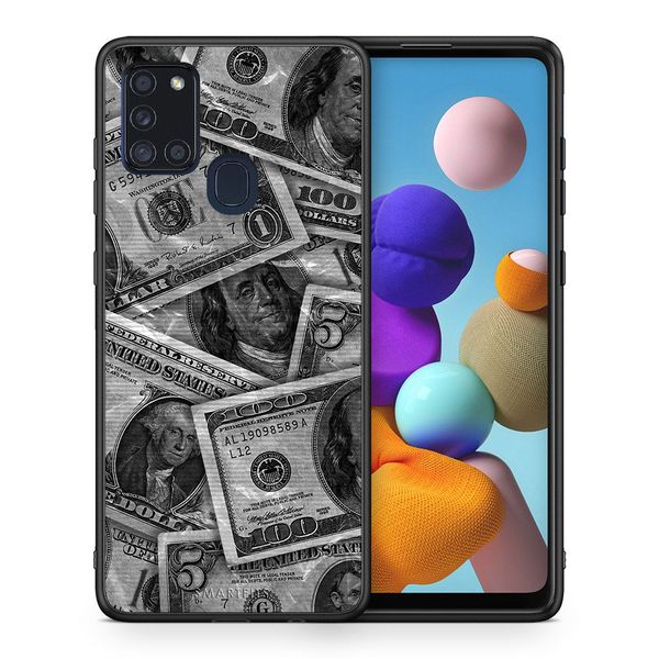 Smartfits Money Dollars - Samsung A21s θήκη