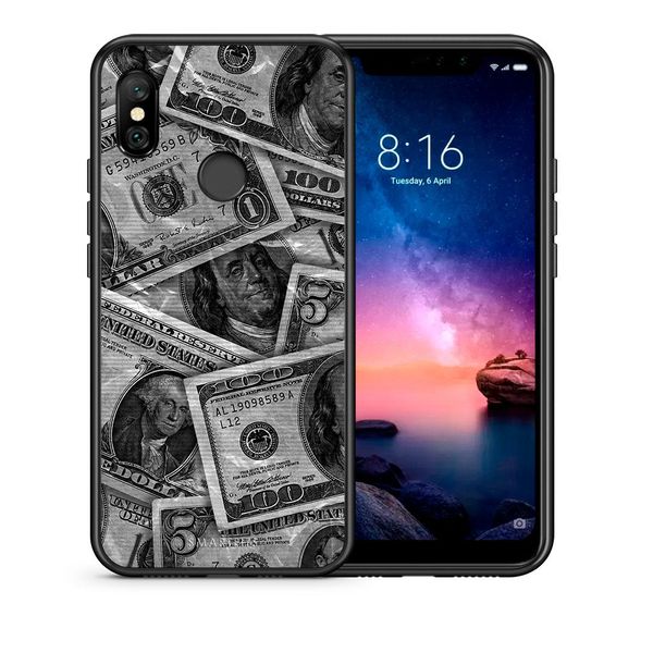 Smartfits Smartfits Money Dollars - Xiaomi Redmi Note 6 Pro θήκη