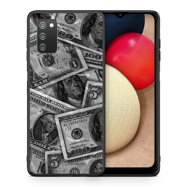 Smartfits Smartfits Money Dollars - Samsung A02s/M02s/F02s θήκη