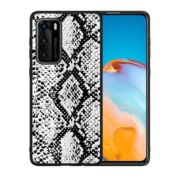 Smartfits Smartfits Animal White Snake - Huawei P40 θήκη