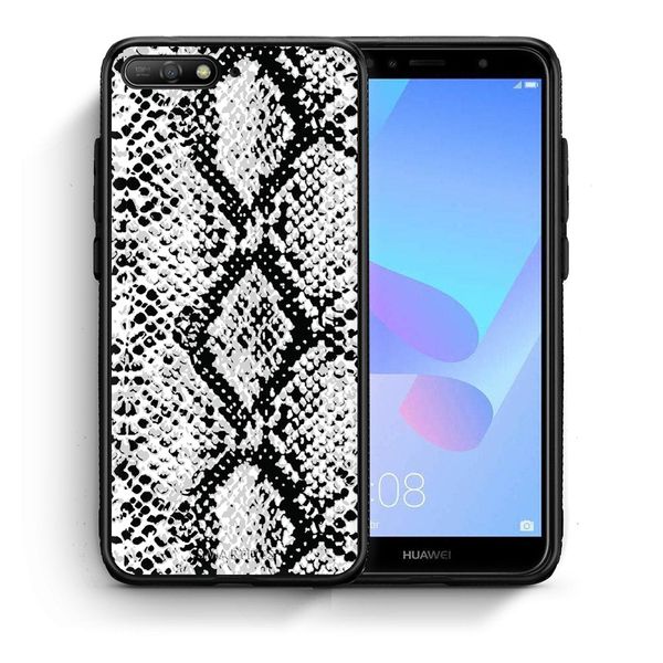 Smartfits Smartfits Animal White Snake - Huawei Y6 2018 θήκη