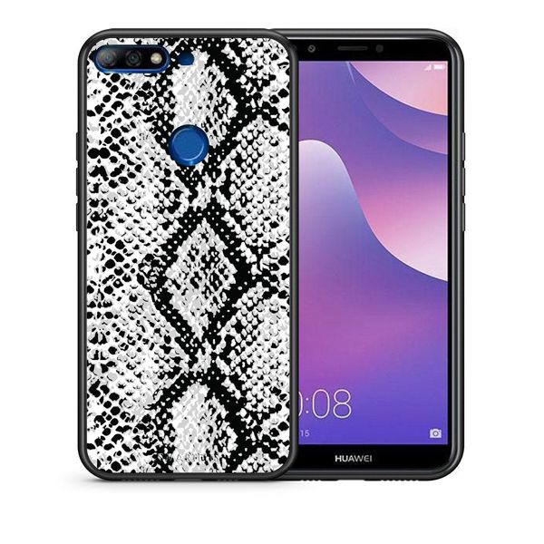 Smartfits Smartfits Animal White Snake - Huawei Y7 2018/Honor 7C θήκη