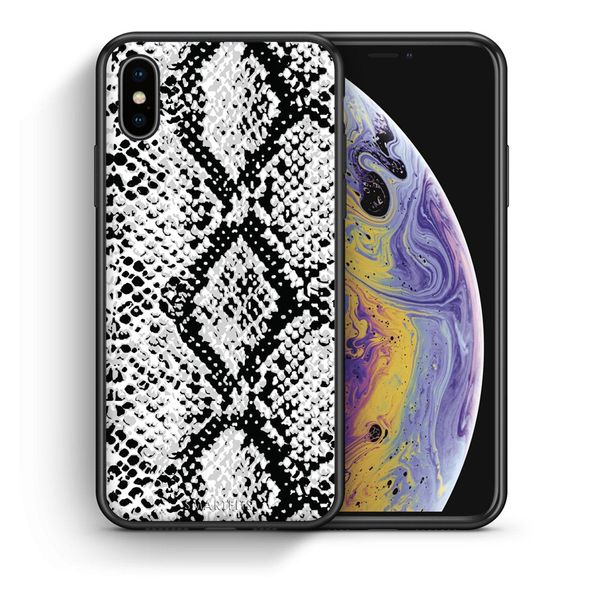Smartfits Smartfits Animal White Snake - iPhone X/Xs θήκη