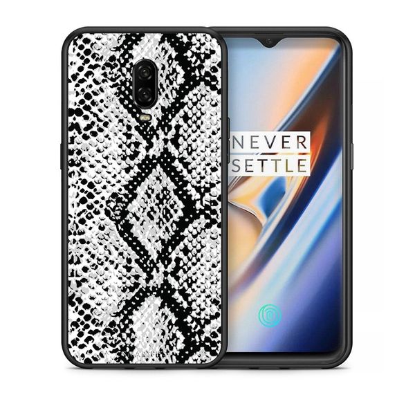 Smartfits Smartfits Animal White Snake - OnePlus 6T θήκη