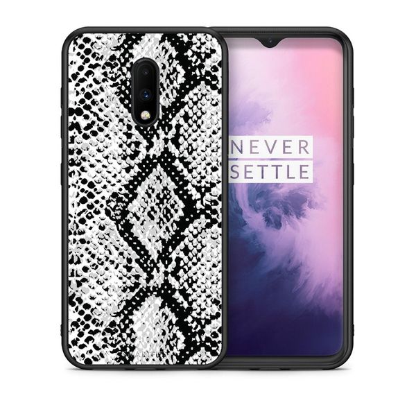 Smartfits Smartfits Animal White Snake - OnePlus 7 θήκη