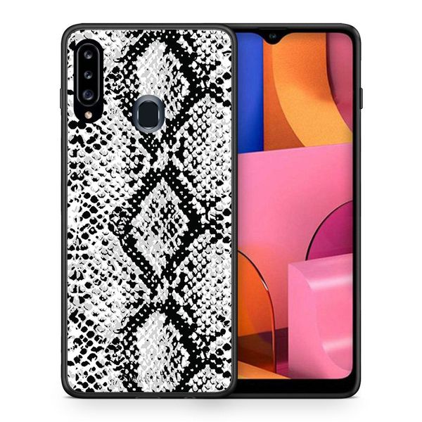 Smartfits Animal White Snake - Samsung A20s θήκη