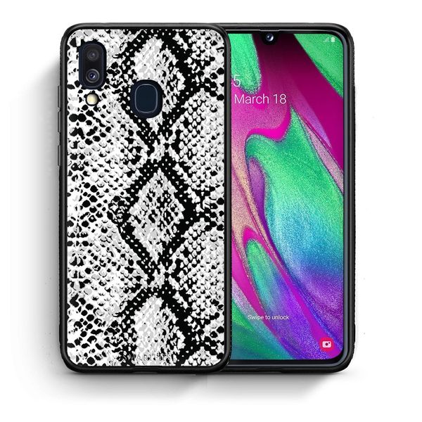 Smartfits Smartfits Animal White Snake - Samsung A40 θήκη