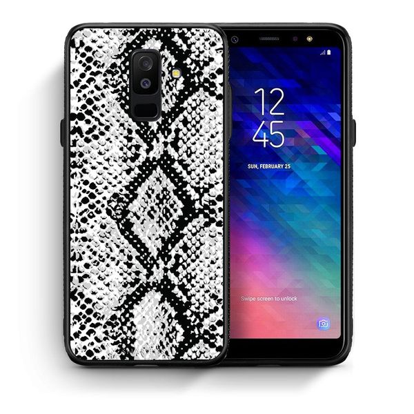 Smartfits Smartfits Animal White Snake - Samsung A6+ 2018 θήκη