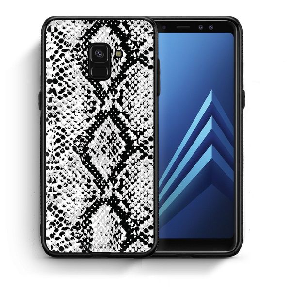 Smartfits Smartfits Animal White Snake - Samsung A8 θήκη