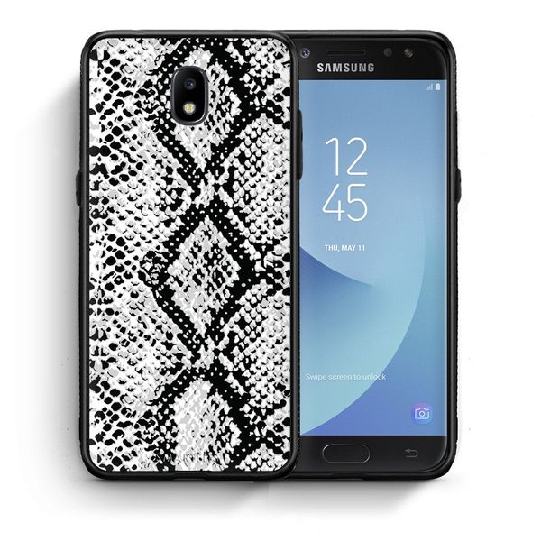 Smartfits Smartfits Animal White Snake - Samsung J7 2017 θήκη