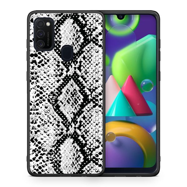 Smartfits Smartfits Animal White Snake - Samsung M21/M31 θήκη