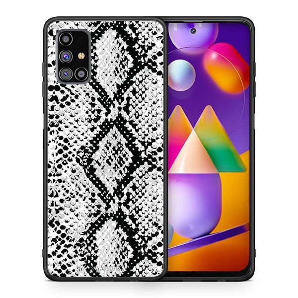 Smartfits Smartfits Animal White Snake - Samsung M31s θήκη