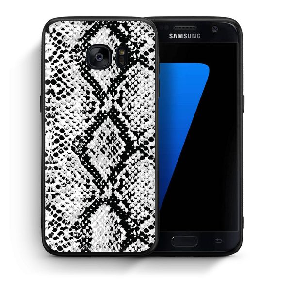 Smartfits Smartfits Animal White Snake - Samsung S7 θήκη