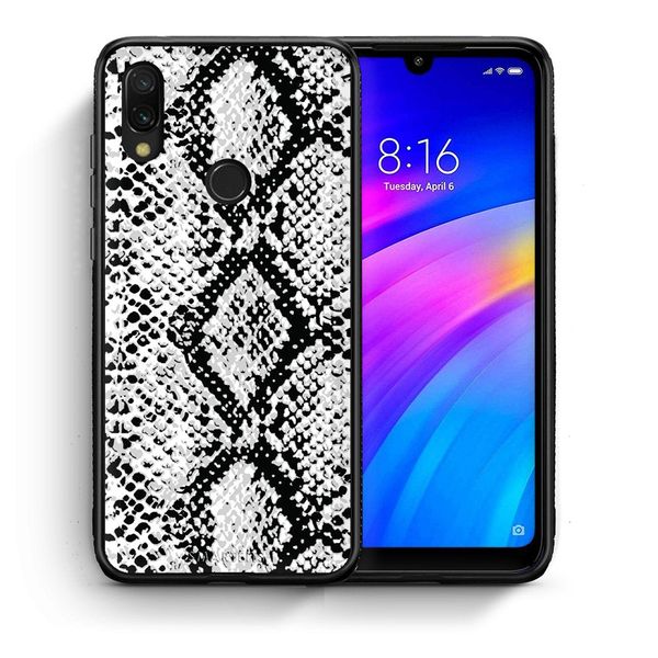 Smartfits Smartfits Animal White Snake - Xiaomi Redmi 7 θήκη Θήκη Κινητού