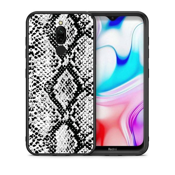 Smartfits Smartfits Animal White Snake - Xiaomi Redmi 8 θήκη Θήκη Κινητού