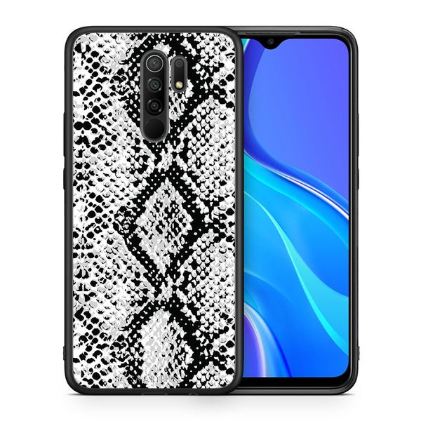 Smartfits Smartfits Animal White Snake - Xiaomi Redmi 9/9 Prime θήκη Θήκη Κινητού