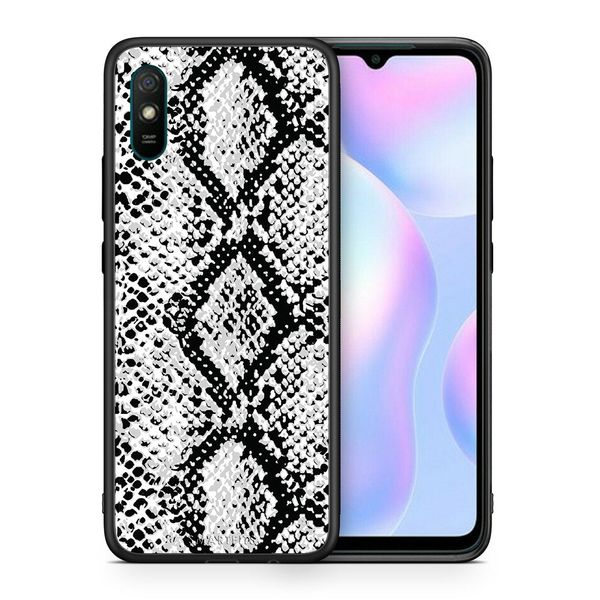Smartfits Smartfits Animal White Snake - Xiaomi Redmi 9A/9AT θήκη Θήκη Κινητού
