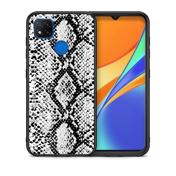 Smartfits Smartfits Animal White Snake - Xiaomi Redmi 9C θήκη Θήκη Κινητού