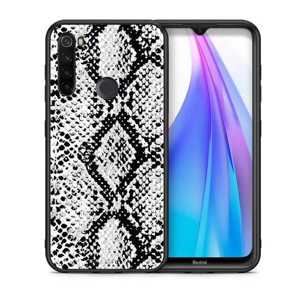 Smartfits Smartfits Animal White Snake - Xiaomi Redmi Note 8T θήκη Θήκη Κινητού