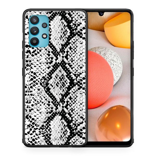 Smartfits Smartfits Animal White Snake - Samsung A32 5G θήκη Θήκη Κινητού
