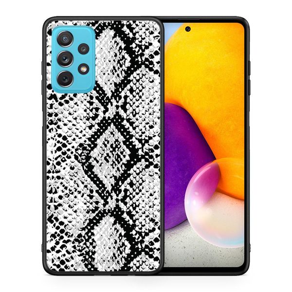 Smartfits Smartfits Animal White Snake - Samsung A72 θήκη Θήκη Κινητού