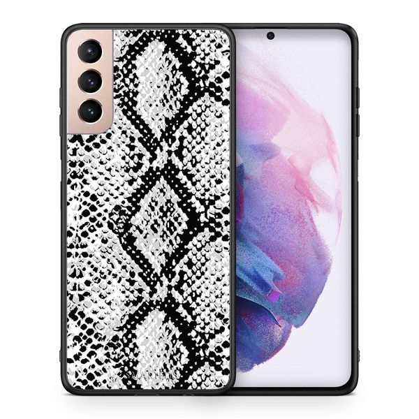 Smartfits Smartfits Animal White Snake - Samsung S21+ θήκη Θήκη Κινητού