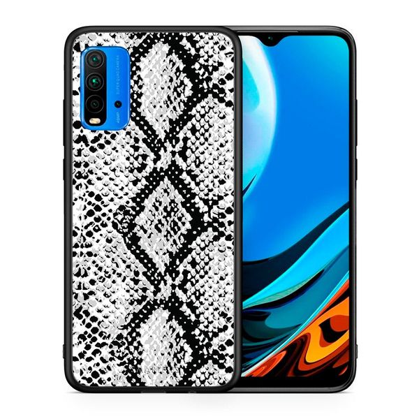 Smartfits Smartfits Animal White Snake - Xiaomi Redmi 9T/Poco M3 θήκη Θήκη Κινητού