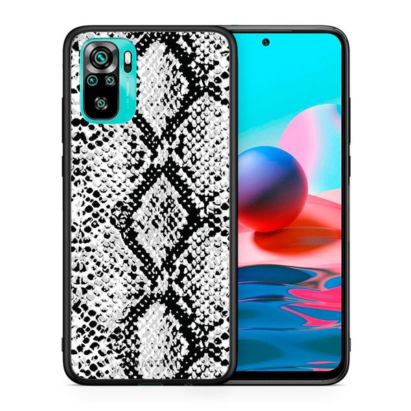 Smartfits Smartfits Animal White Snake - Xiaomi Redmi Note 10S/10 4G θήκη Θήκη Κινητού