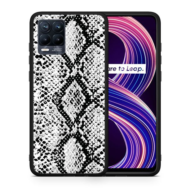Smartfits Smartfits Animal White Snake - Realme 8/8 Pro θήκη Θήκη Κινητού