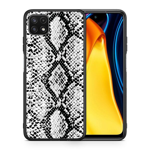 Smartfits Smartfits Animal White Snake - Samsung A22 5G θήκη Θήκη Κινητού