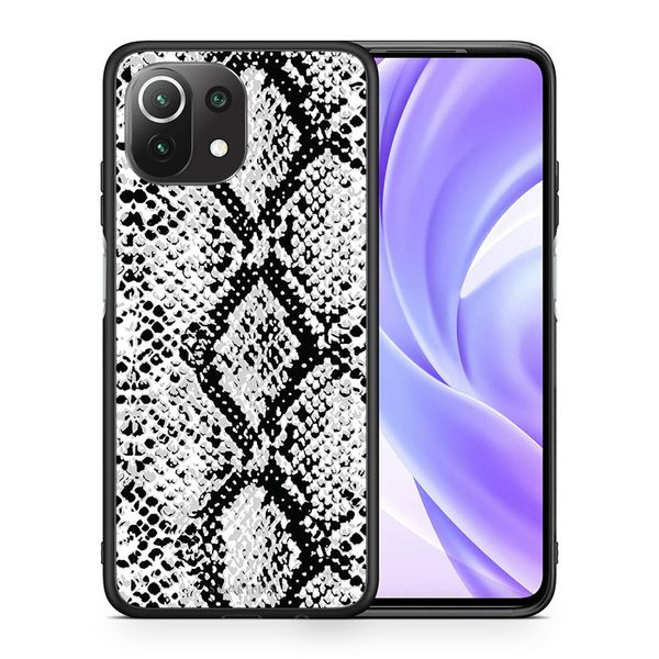 Smartfits Smartfits Animal White Snake - Xiaomi 11 Lite 5G NE/Mi 11 Lite θήκη Θήκη Κινητού